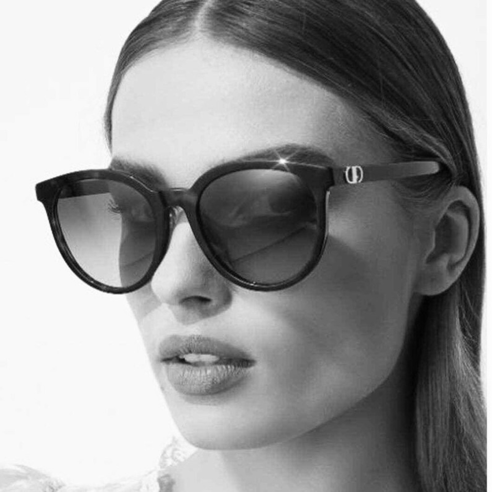Dior 30MontaigneMini R2F Havana Brown/Blue 58mm Gradient Round Sunglasses